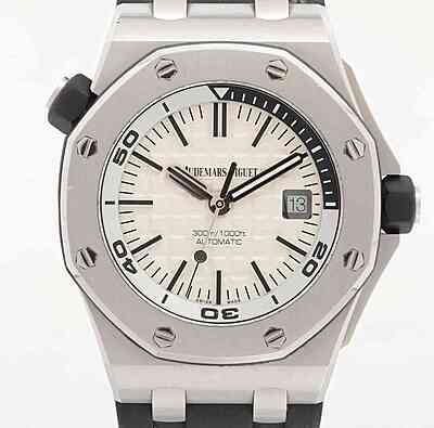 image-4450 14054 - Audemars Piguet - 15710ST (White) - Serviced & Polished - Watch Only