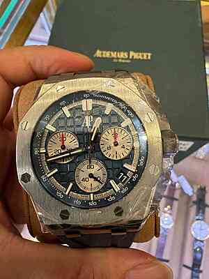 image-667 13658 - Audemars Piguet - 26420TI (Blue, 2021) - Serviced - Card & Box