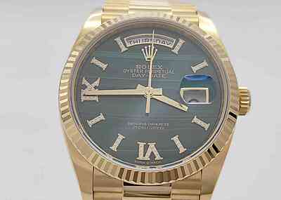 14958 - Rolex - 128238 (Malachite, 2021) - pre-owned conditions with MINOR signs of usage - Card & Box