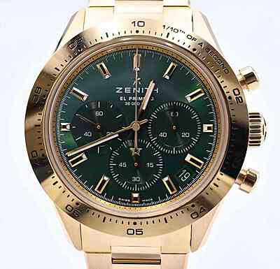 image-2820 14973 - Zenith - 30.3100.3600/56.M3100 (Green, 2026) (194g) - pre-owned conditions with MINOR signs of usage - Card & Box